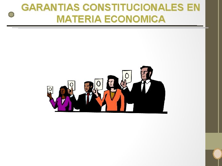 GARANTIAS CONSTITUCIONALES EN MATERIA ECONOMICA 