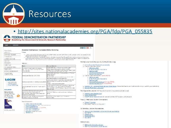 Resources • http: //sites. nationalacademies. org/PGA/fdp/PGA_055835 24 