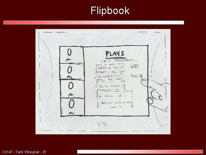 Flipbook CS 147 - Terry Winograd - 25 