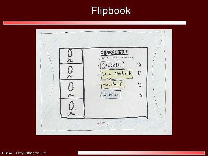 Flipbook CS 147 - Terry Winograd - 26 