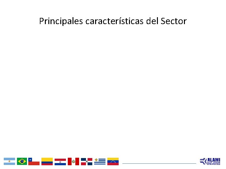 Principales características del Sector 