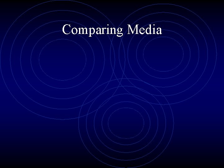 Comparing Media 