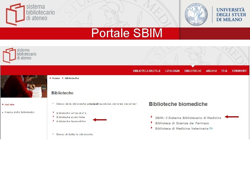 Portale SBIM 