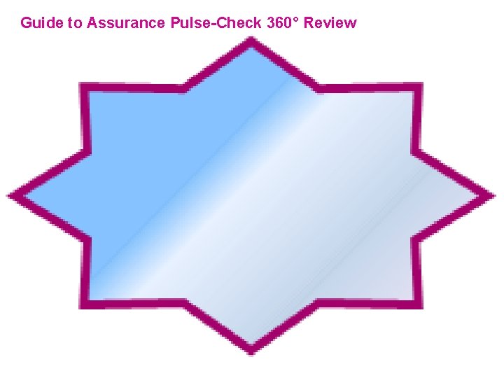 Guide to Assurance Pulse-Check 360° Review 