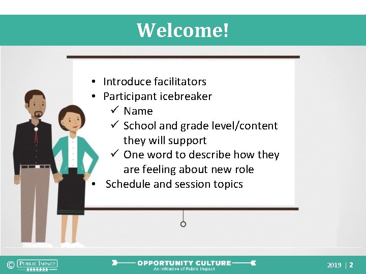 Welcome! • Introduce facilitators • Participant icebreaker ü Name ü School and grade level/content