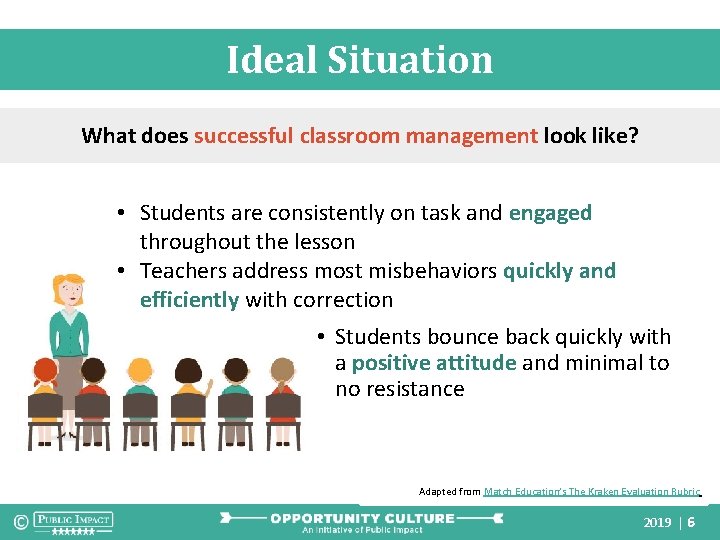 Ideal Situation What does successful classroom management look like? • Students are consistently on