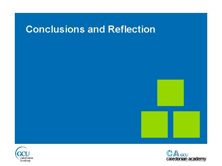 Conclusions and Reflection 