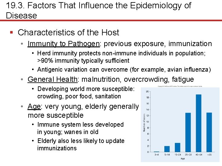 19. 3. Factors That Influence the Epidemiology of Disease § Characteristics of the Host