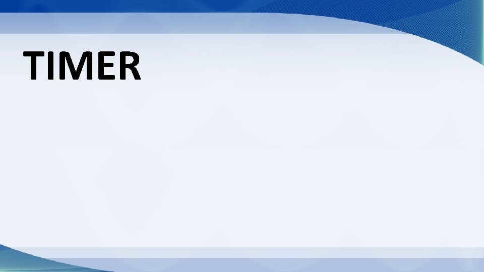 TIMER 
