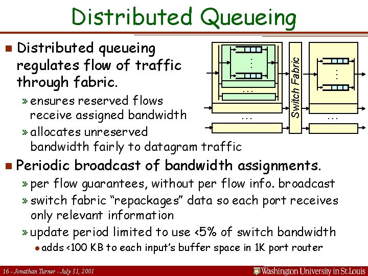 n . . . » ensures reserved flows receive assigned bandwidth. . . »