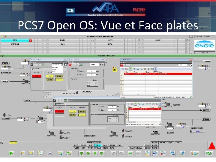 PCS 7 Open OS: Vue et Face plates 