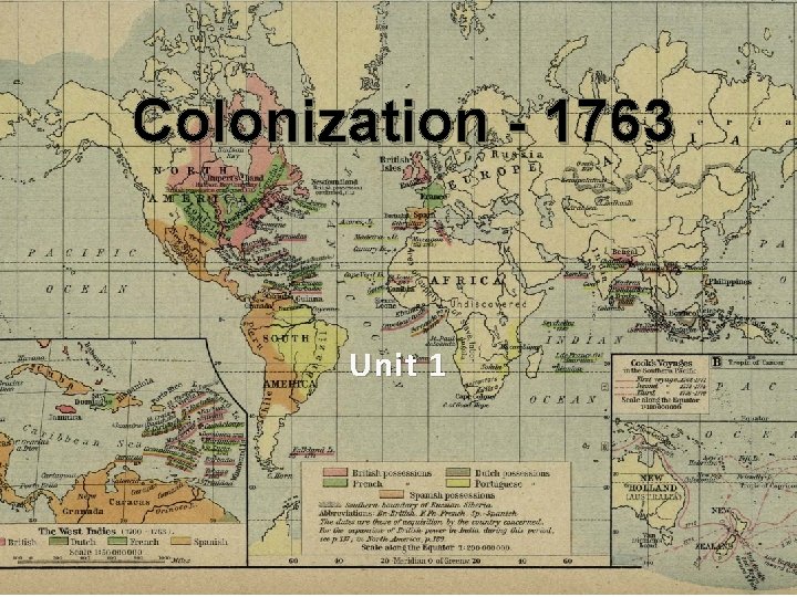 Colonization - 1763 Unit 1 