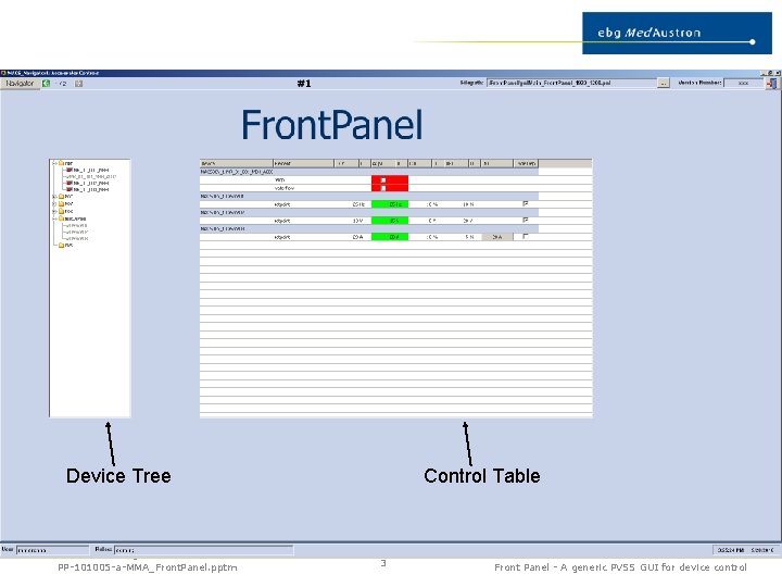 Device Tree file name including date PP-101005 -a-MMA_Front. Panel. pptm Control Table 3 Name
