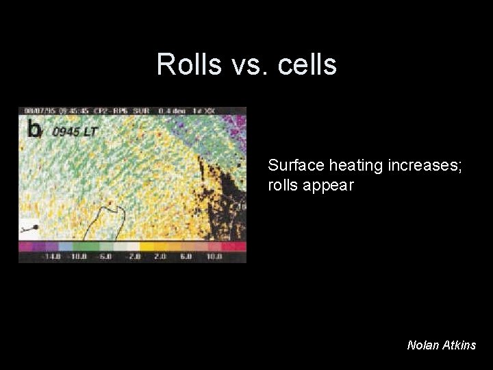 Rolls vs. cells Surface heating increases; rolls appear Nolan Atkins 