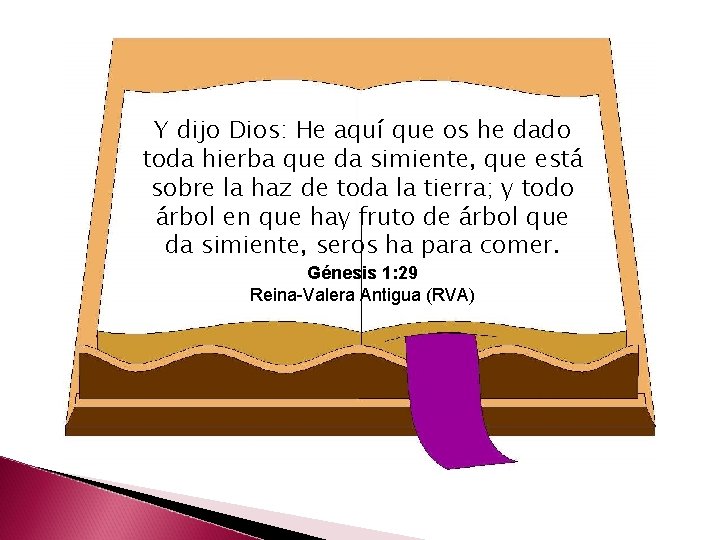 Y dijo Dios: He aquí que os he dado toda hierba que da simiente,