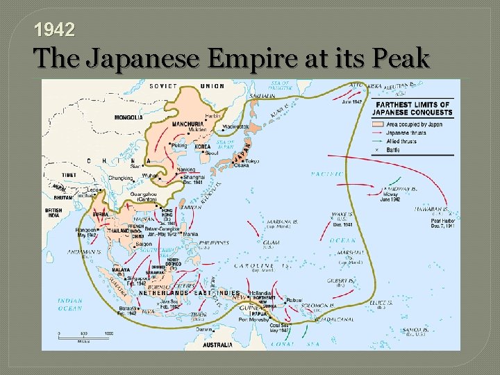 1942 The Japanese Empire at its Peak 