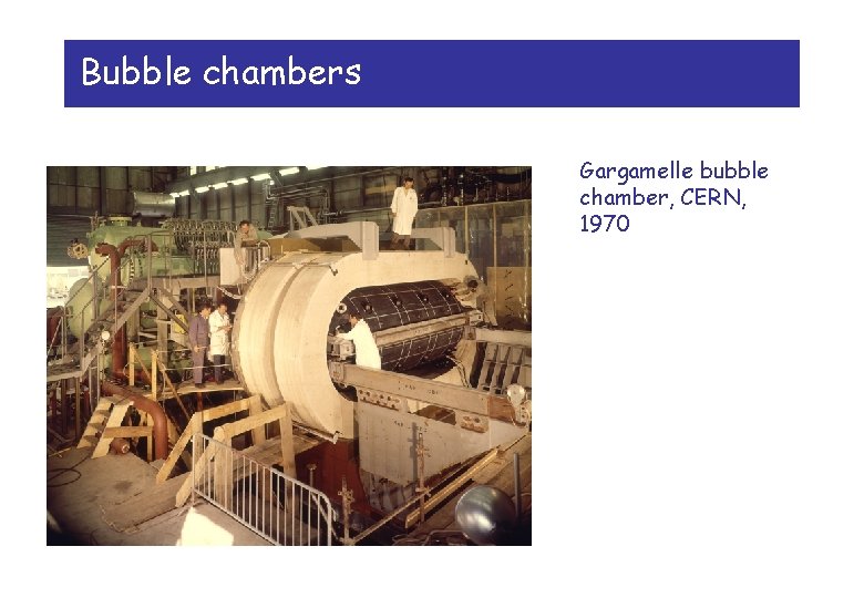 Bubble chambers Gargamelle bubble chamber, CERN, 1970 