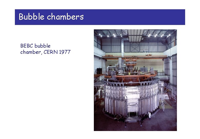 Bubble chambers BEBC bubble chamber, CERN 1977 Bubble chambers BEBC bubble chamber, CERN 1977