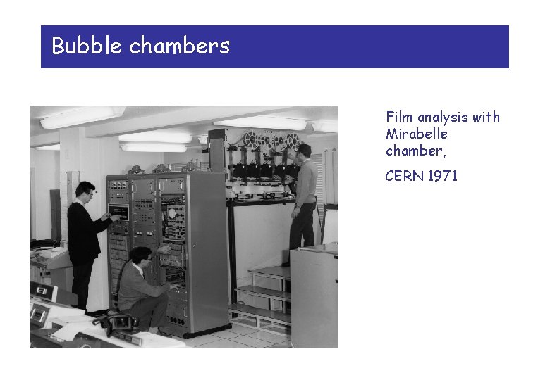 Bubble chambers Film analysis with Mirabelle chamber, CERN 1971 