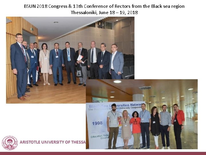 BSUN 2018 Congress & 13 th Conference of Rectors from the Black sea region