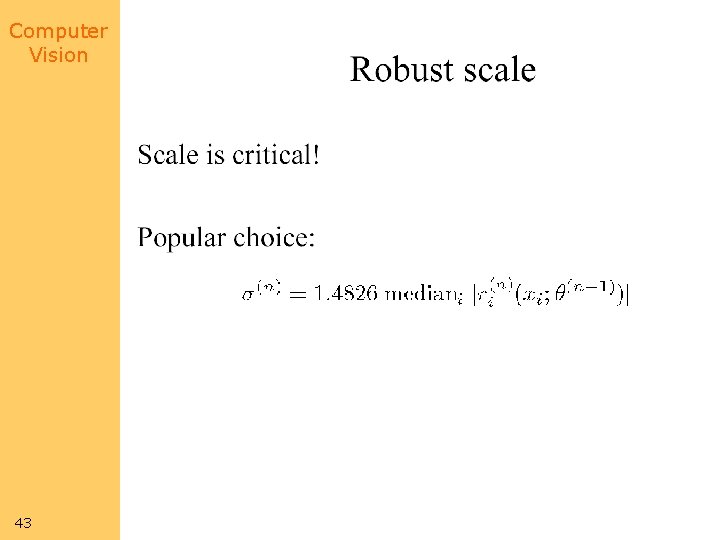 Computer Vision 43 