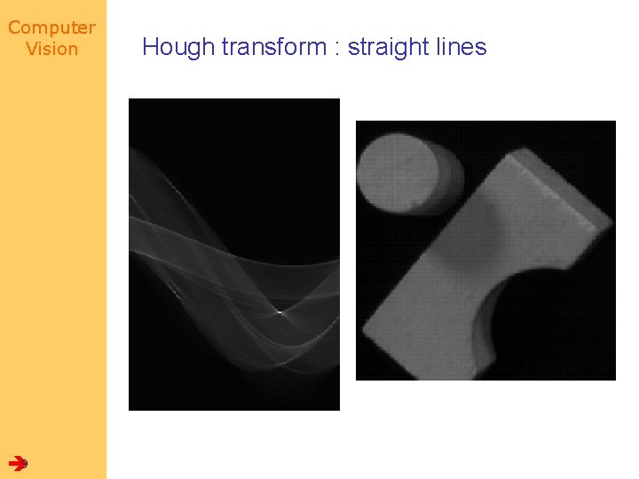 Computer Vision 9 Hough transform : straight lines 