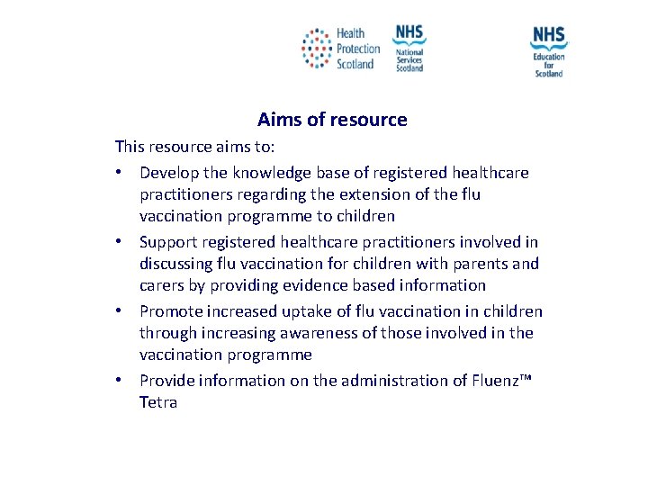 Aims of resource This resource aims to: • Develop the knowledge base of registered