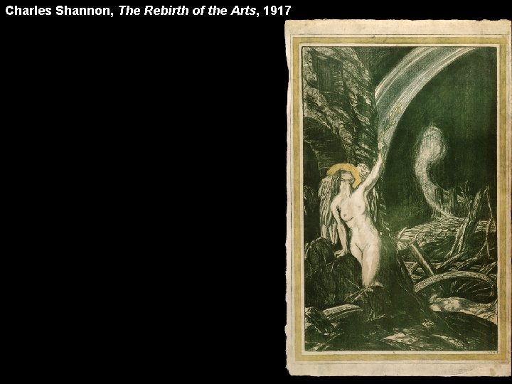 Charles Shannon, The Rebirth of the Arts, 1917 