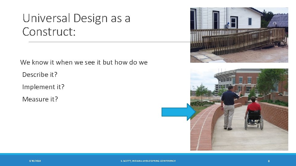 Universal Design as a Construct: We know it when we see it but how