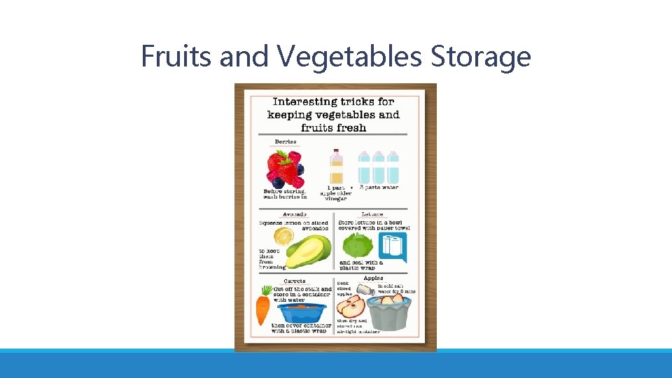 Fruits and Vegetables Storage 