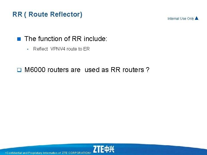 RR ( Route Reflector) n The function of RR include: • q Reflect VPNV RR ( Route Reflector) n The function of RR include: • q Reflect VPNV