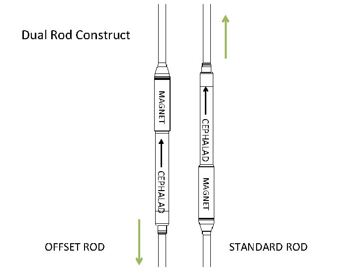 Dual Rod Construct CEPHALAD MAGNET CEPHALAD OFFSET ROD STANDARD ROD 