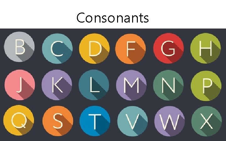 Consonants 