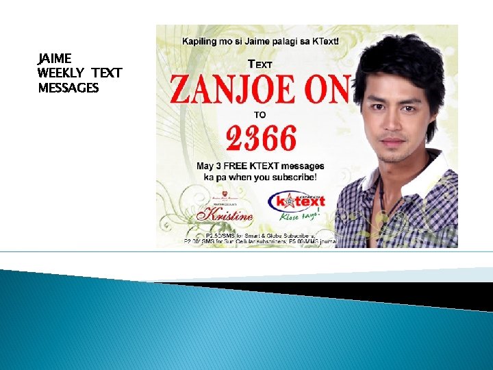 JAIME WEEKLY TEXT MESSAGES 