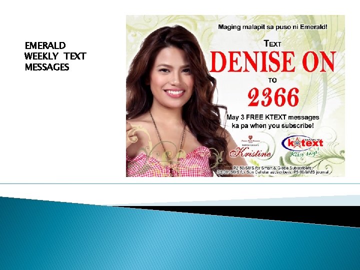 EMERALD WEEKLY TEXT MESSAGES 