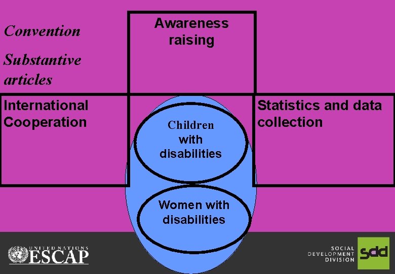 Convention Awareness raising Substantive articles International Cooperation Children with disabilities Women with disabilities Statistics