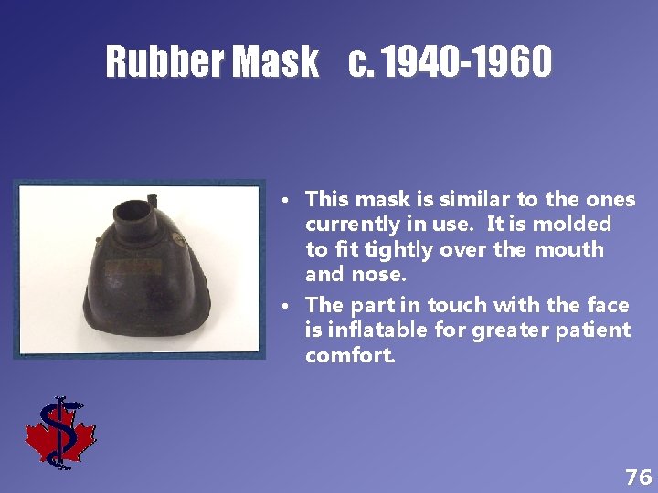 Rubber Mask c. 1940 -1960 • This mask is similar to the ones currently