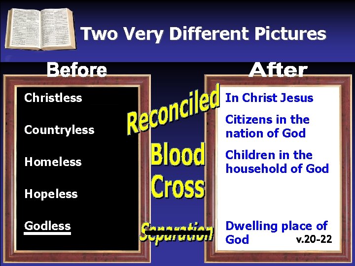 Two Very Different Pictures Christless In Christ Jesus Countryless Citizens in the nation of