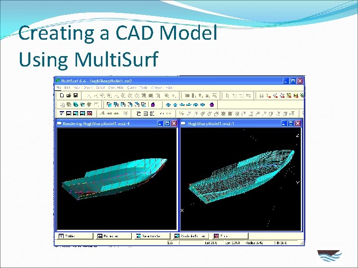 Creating a CAD Model Using Multi. Surf 