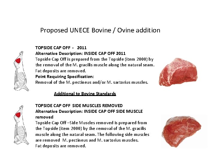 Proposed UNECE Bovine / Ovine addition TOPSIDE CAP OFF - 2011 Alternative Description: INSIDE