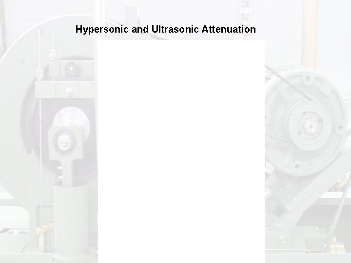 Hypersonic and Ultrasonic Attenuation 