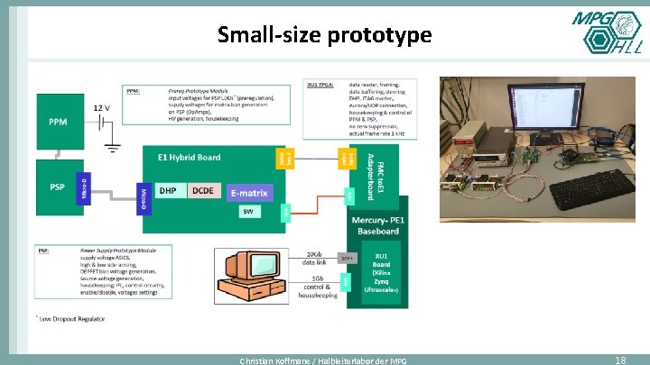 Small-size prototype Christian Koffmane / Halbleiterlabor der MPG 18 