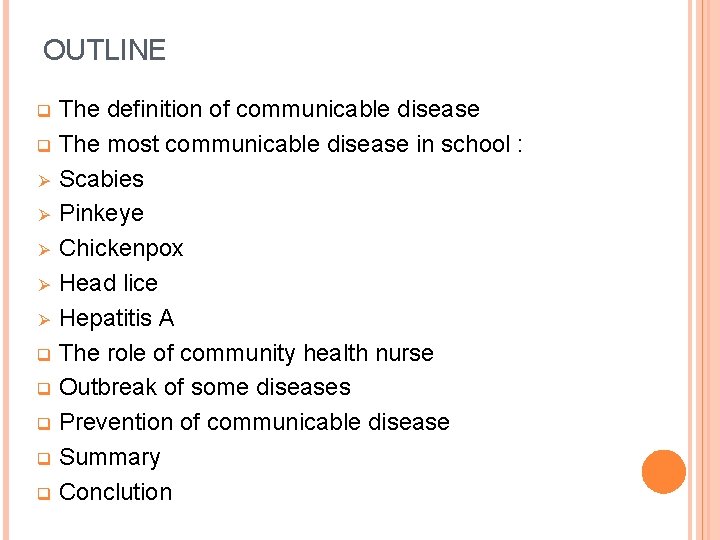 Communicable Diseases In Schools Done By Sandy Almanaseer
