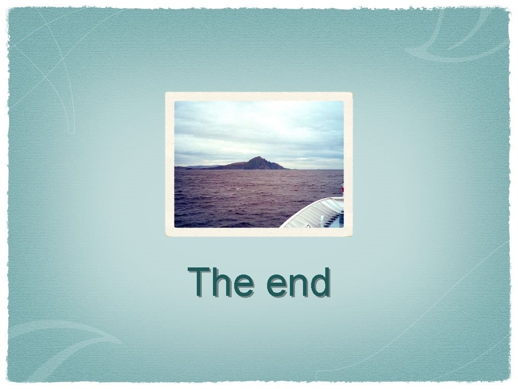 The end 