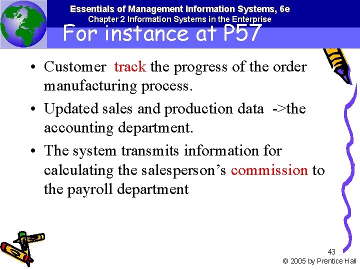 Essentials of Management Information Systems, 6 e Chapter 2 Information Systems in the Enterprise