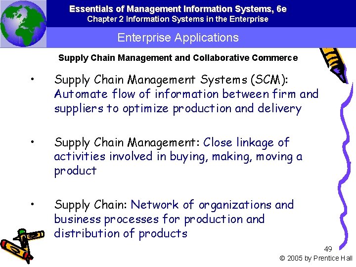 Essentials of Management Information Systems, 6 e Chapter 2 Information Systems in the Enterprise
