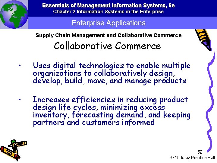 Essentials of Management Information Systems, 6 e Chapter 2 Information Systems in the Enterprise