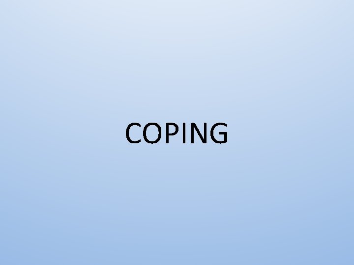 COPING 