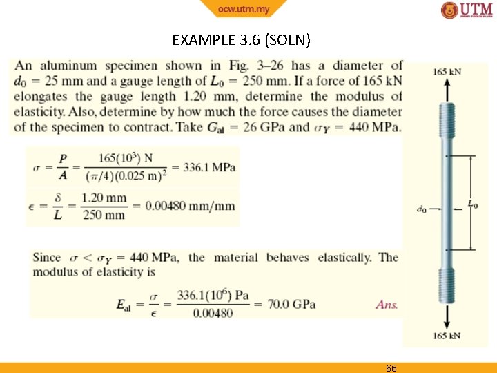 EXAMPLE 3. 6 (SOLN) 66 