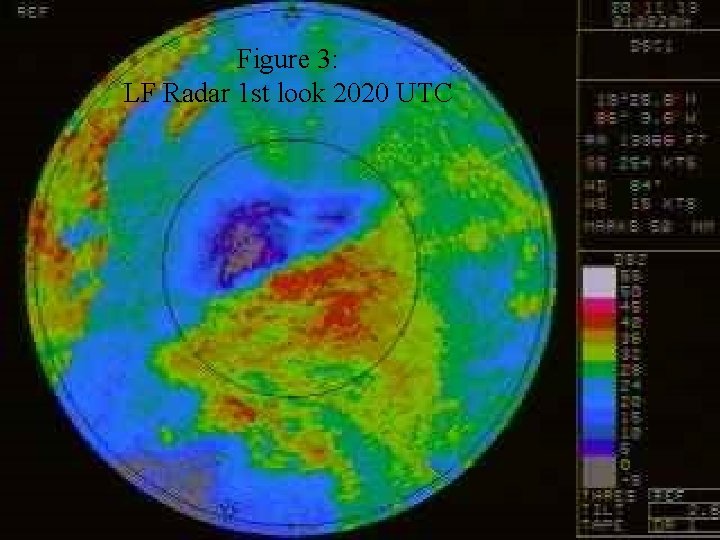 Figure 3: LF Radar 1 st look 2020 UTC 